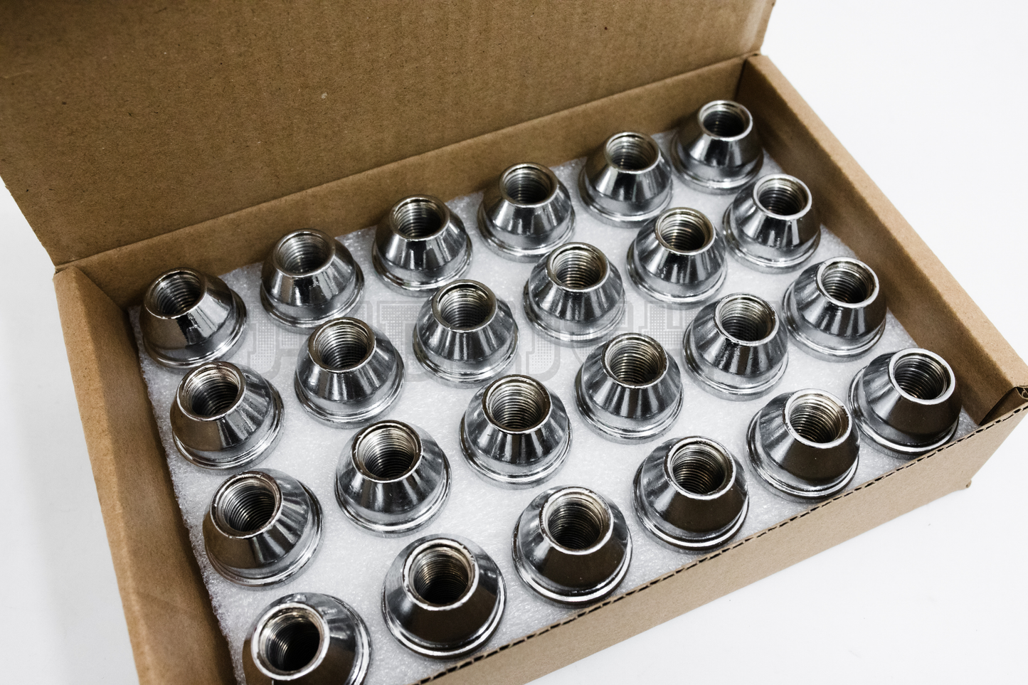 24x FIT FORD F-150 2015-2020 REPLACEMNT SOLID LUG NUTS 14X1.5 THREAD CHROME