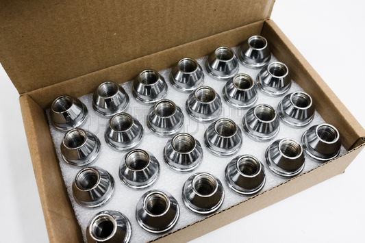24x FIT FORD F-150 2015-2020 REPLACEMNT SOLID LUG NUTS 14X1.5 THREAD CHROME