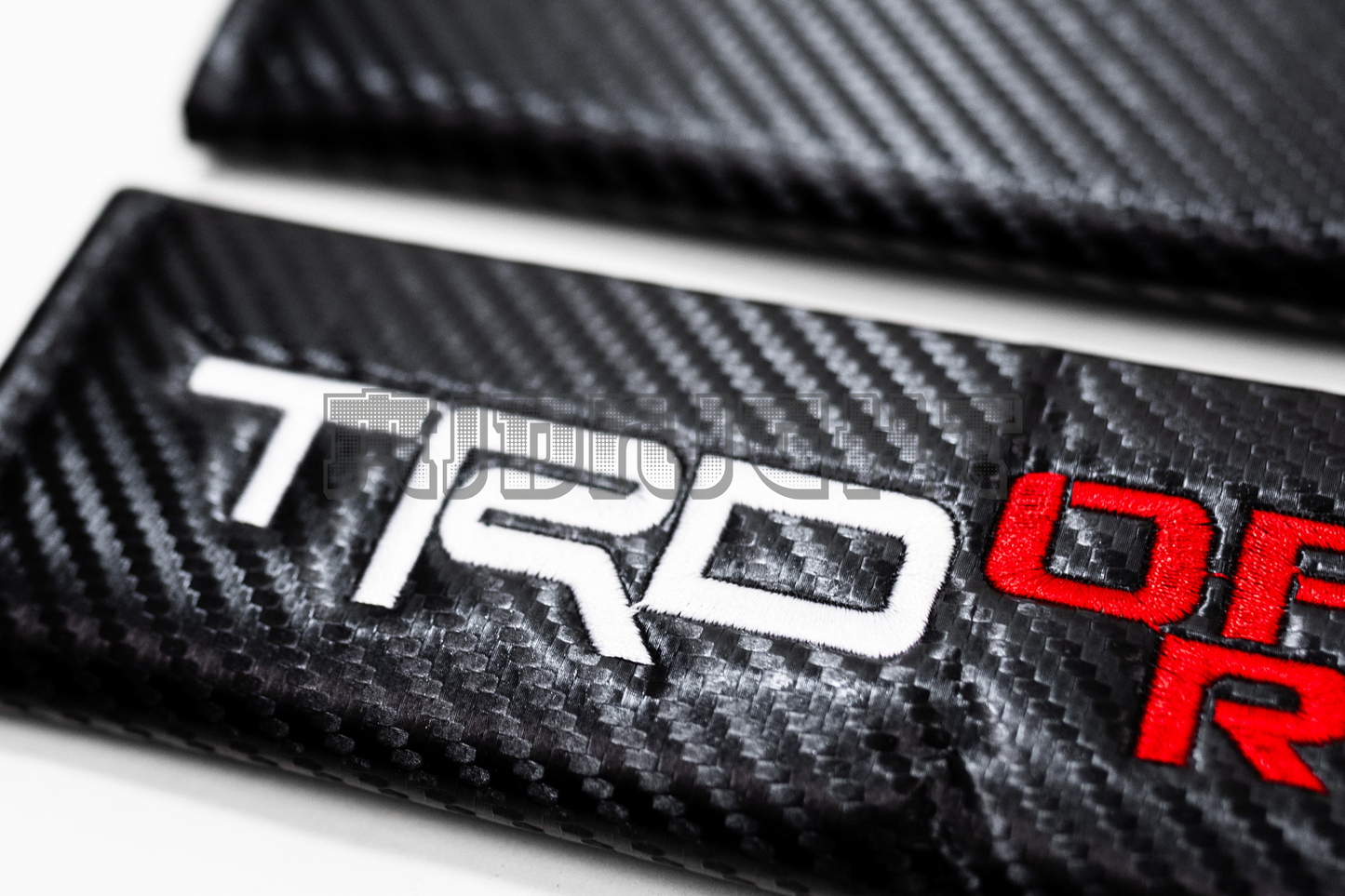 Toyota TRD Off Road Carbon Fiber Style Seat Belt Strap Covers