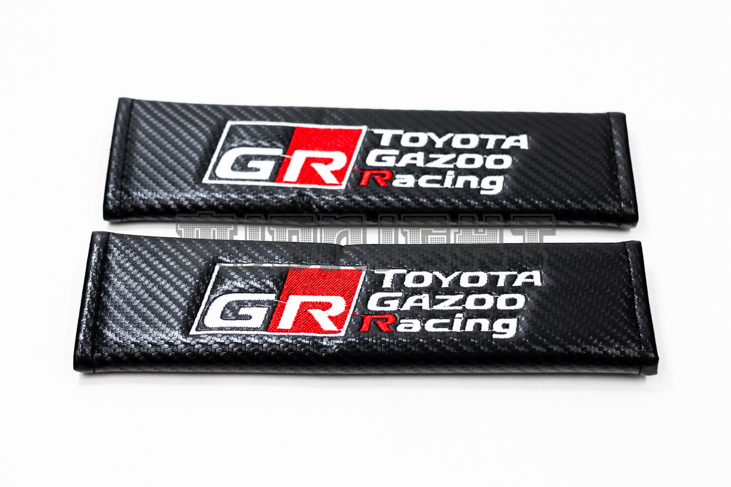 Toyota GR Gazoo Racing Carbon Fiber Style Seat Belt Strap Covers