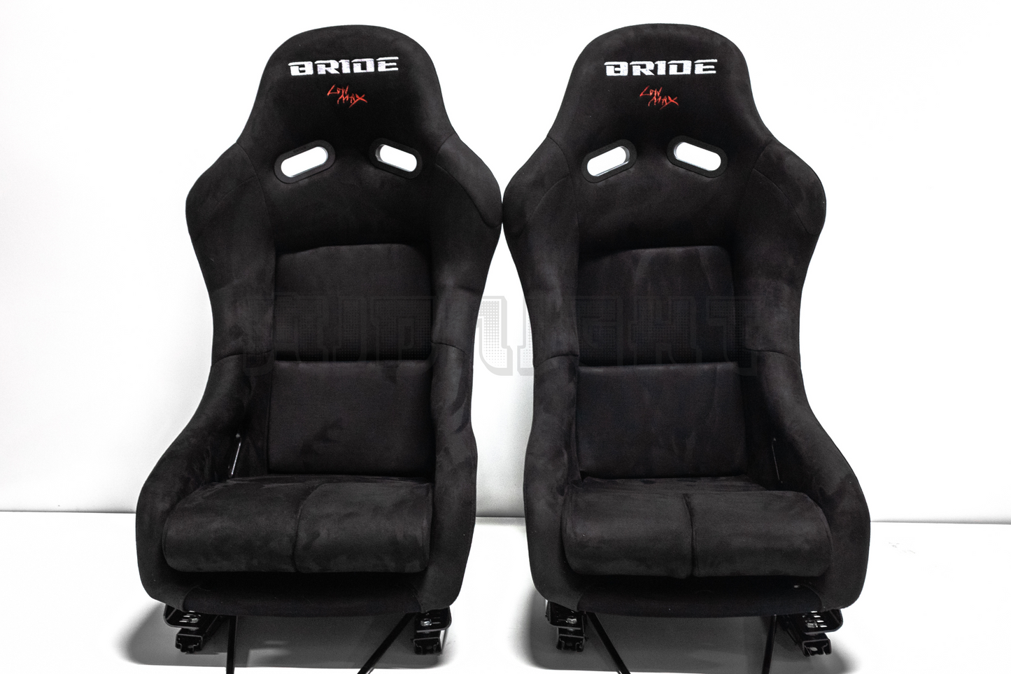 Bride VIOS III Style Black Alcantara Suede Fixed Back Bucket Seat