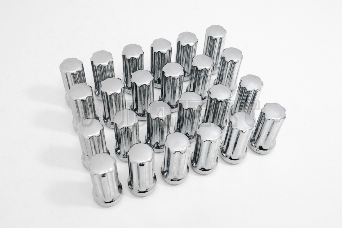 26x 14x1.5 Chrome Wheel Lug Nuts w/ Two Keys for Silverado Sierra Yukon XL 1500