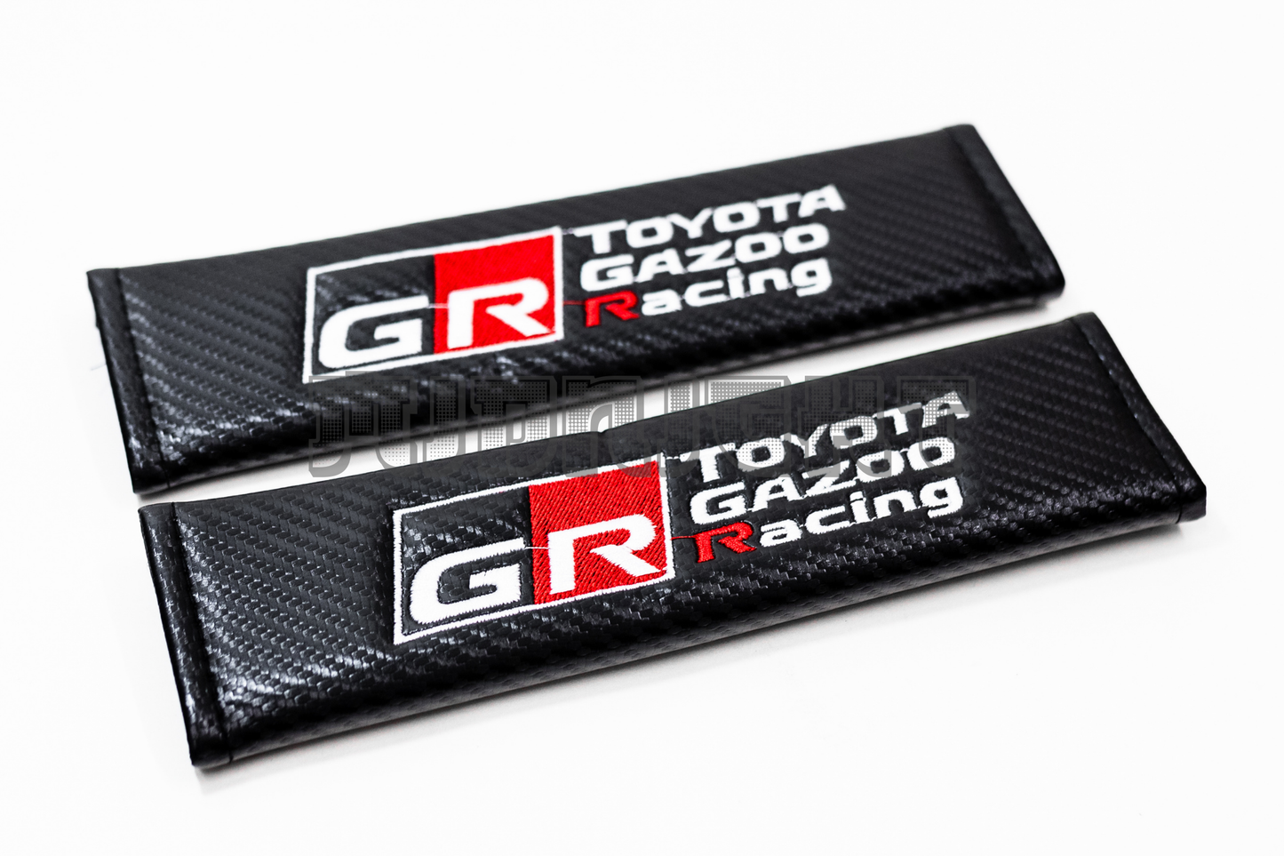 Toyota GR Gazoo Racing Carbon Fiber Style Seat Belt Strap Covers