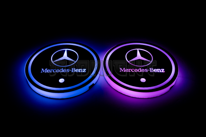 Mercedes Benz LED Cup Holder Coaster
