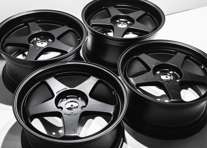 18" Satin Black AVID1 AV41 Style Wheels (5x114.3) Square Set