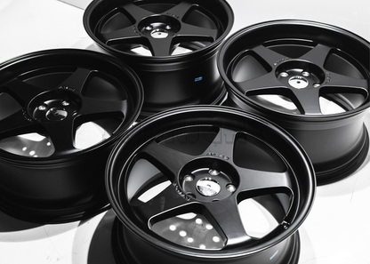 18" Satin Black AVID1 AV41 Style Wheels (5x114.3) Square Set