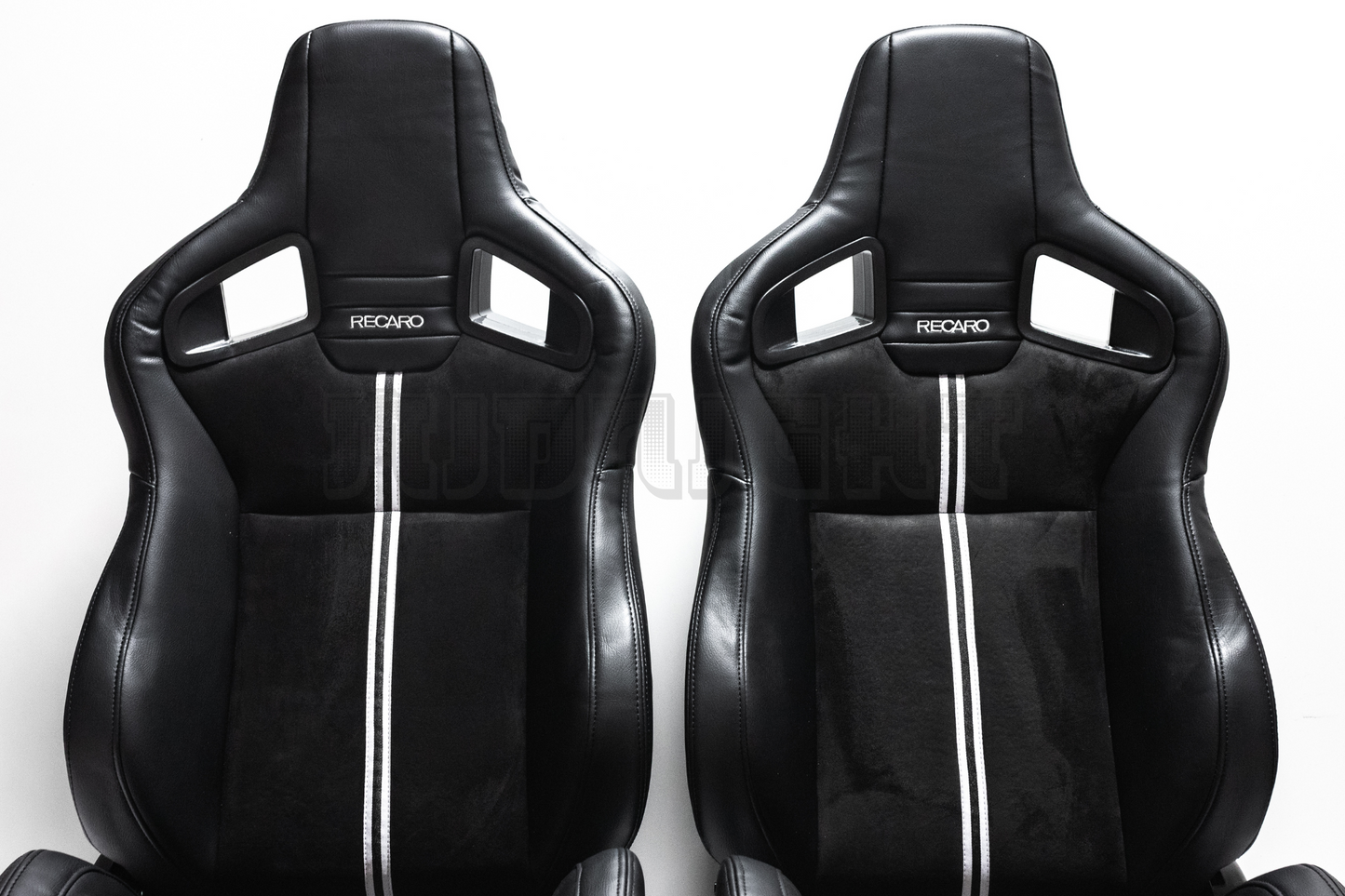 Recaro Sportster CS Style Black Suede & Fabric Reclinable Bucket Seat