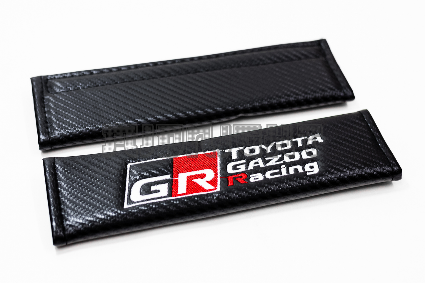 Toyota GR Gazoo Racing Carbon Fiber Style Seat Belt Strap Covers