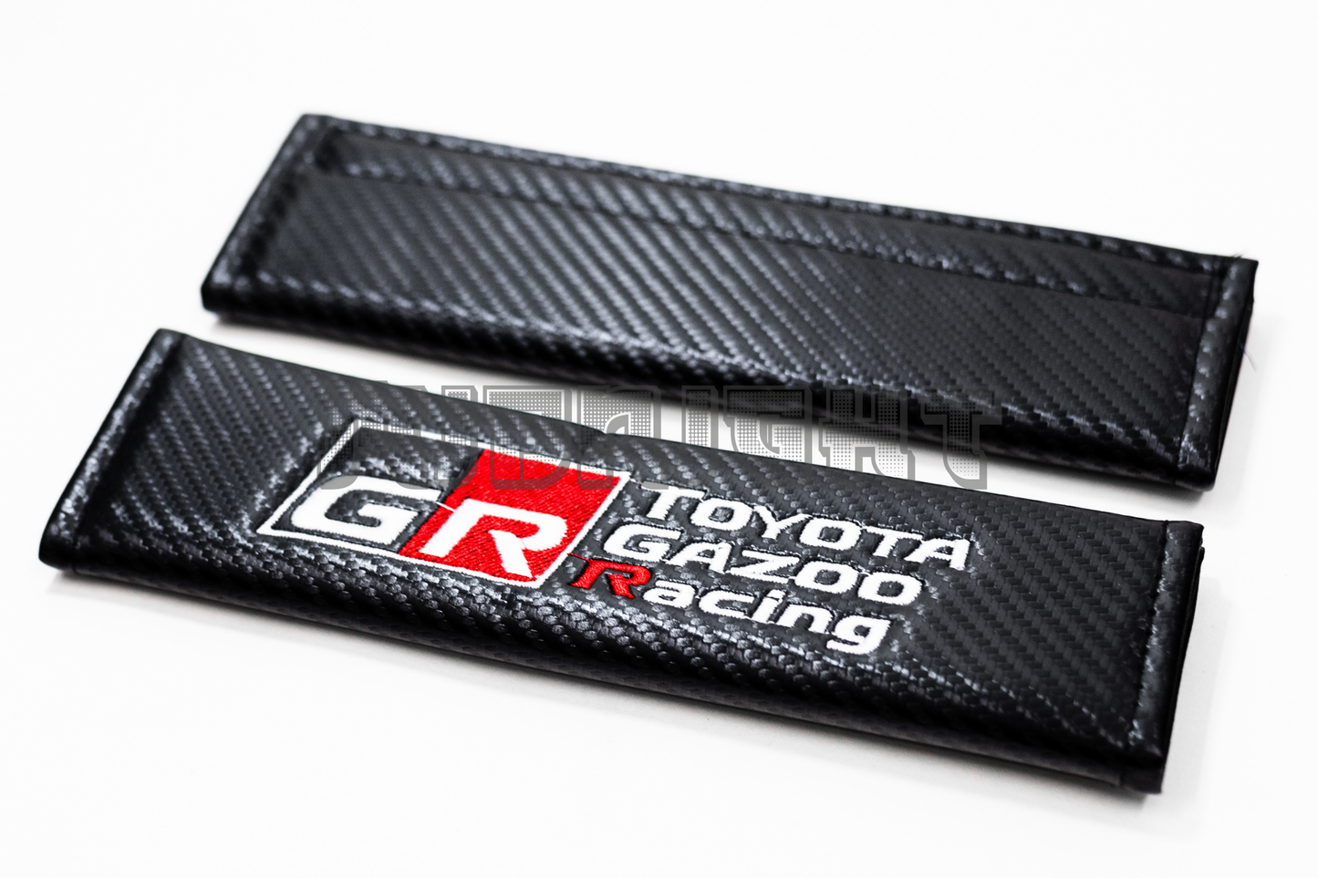 Toyota GR Gazoo Racing Carbon Fiber Style Seat Belt Strap Covers