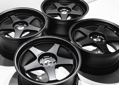 18" Satin Black AVID1 AV41 Style Wheels (5x114.3) Square Set