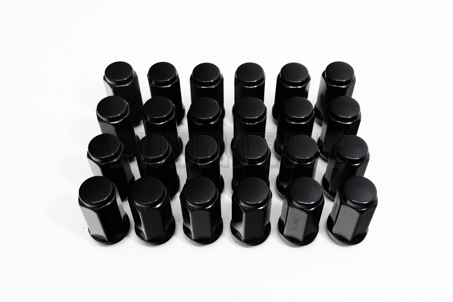 24x Black 14x1.5 Bulge Acorn Lug Nuts 1.75" For Chevy GMC Silverado Sierra 1500