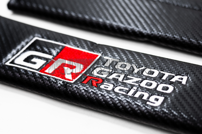 Toyota GR Gazoo Racing Carbon Fiber Style Seat Belt Strap Covers