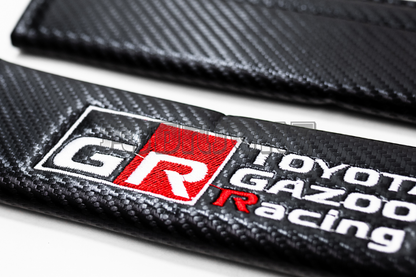 Toyota GR Gazoo Racing Carbon Fiber Style Seat Belt Strap Covers