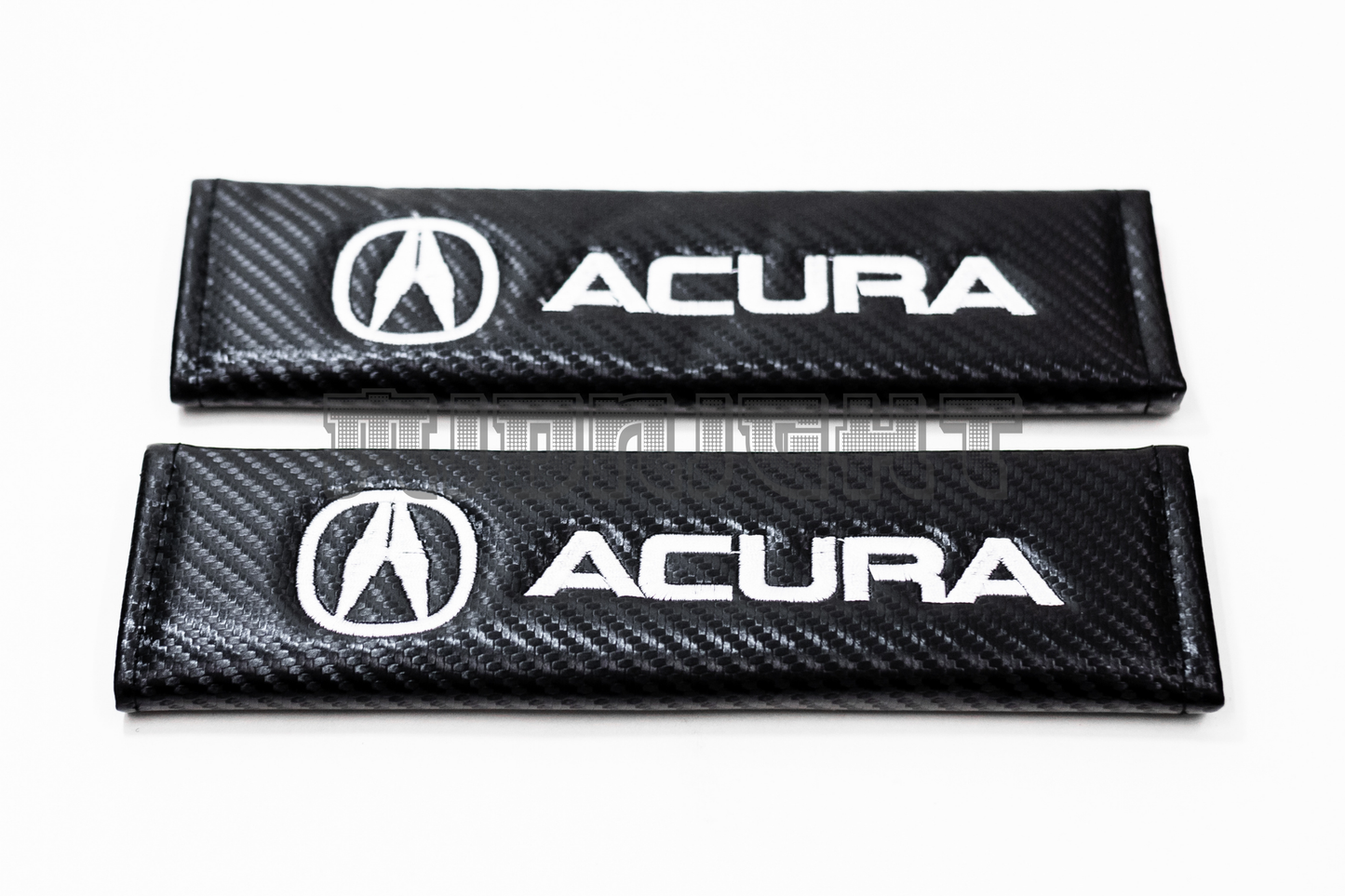 Acura Carbon Fiber Style Seat Belt Strap Covers