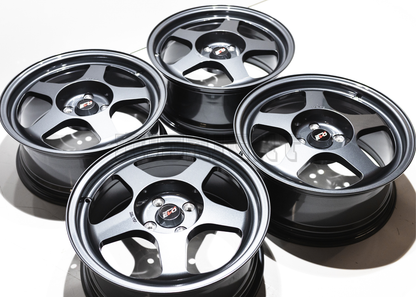 16" Gunmetal Desmond Regamaster EVO Style Wheels (4x100) Square Set