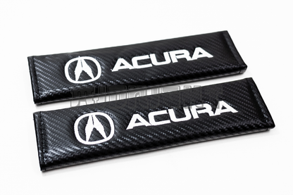 Acura Carbon Fiber Style Seat Belt Strap Covers