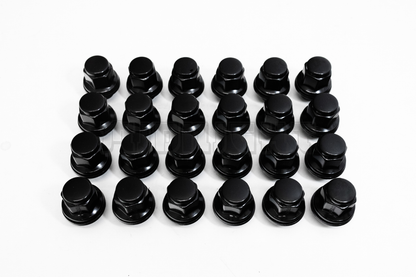 24x BLACK TOYOTA 4RUNNER TACOMA CRUISER  FACTORY MAG SEAT LUG NUT M12x1.5