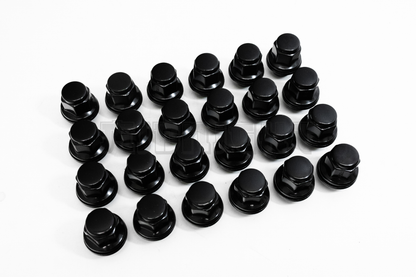 24x BLACK TOYOTA 4RUNNER TACOMA CRUISER  FACTORY MAG SEAT LUG NUT M12x1.5