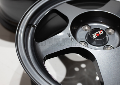 16" Gunmetal Desmond Regamaster EVO Style Wheels (4x100) Square Set