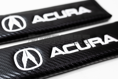 Acura Carbon Fiber Style Seat Belt Strap Covers