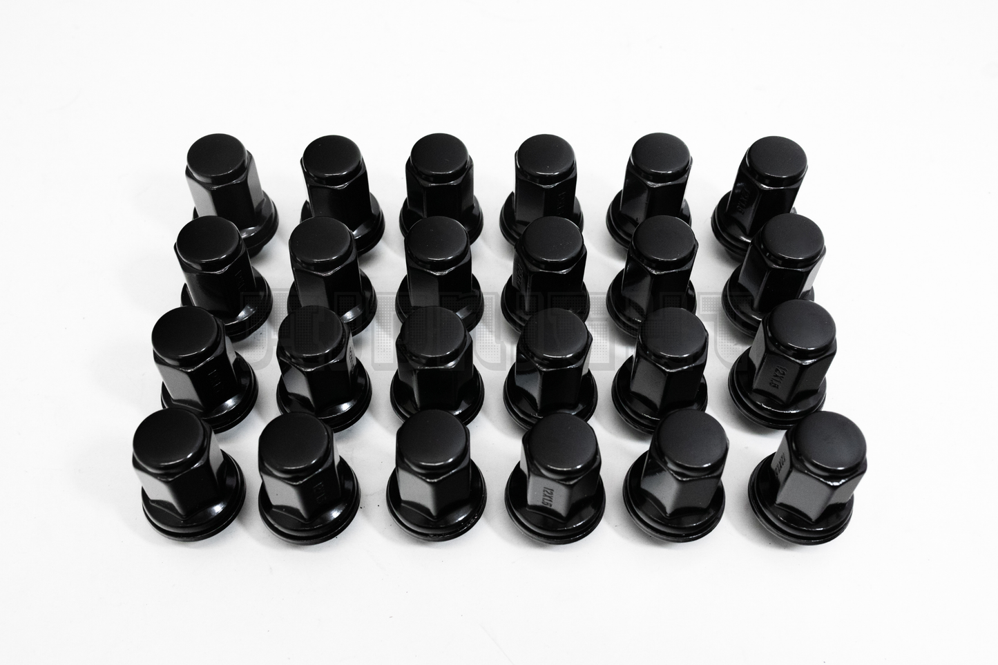 24x BLACK TOYOTA 4RUNNER TACOMA CRUISER FACTORY MAG SEAT LUG NUT M12x1.85