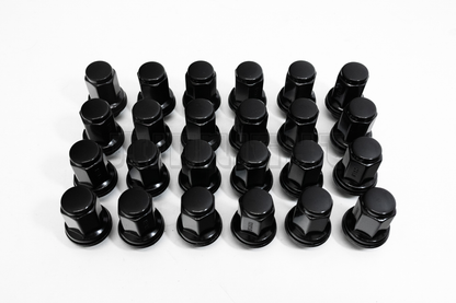 24x BLACK TOYOTA 4RUNNER TACOMA CRUISER FACTORY MAG SEAT LUG NUT M12x1.85
