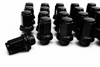 24x BLACK TOYOTA 4RUNNER TACOMA CRUISER FACTORY MAG SEAT LUG NUT M12x1.85