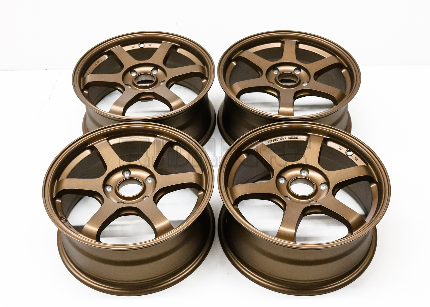 16" Bronze Wheels TE37 Style (5x114.3) Squared Set