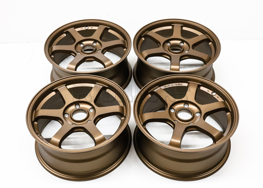 16" Bronze Wheels TE37 Style (5x114.3) Squared Set