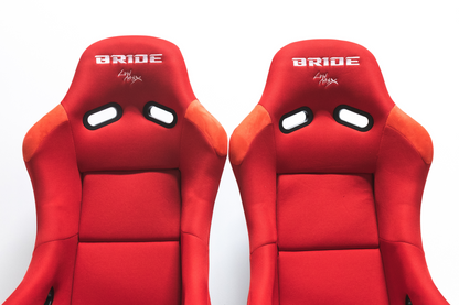 Bride VIOS III Style Red Fixed Back Seat