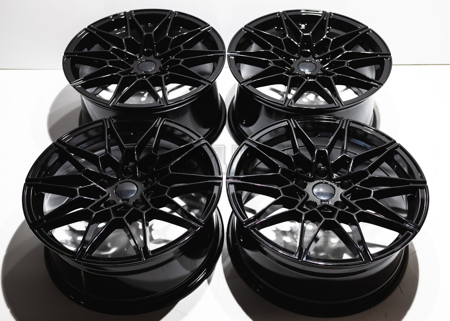 18" Gloss Black M Sport Style Wheels For BMW (5x120) Staggered Set 18x8/9.0