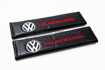 Volkswagen Carbon Fiber Style Seat Belt Strap Covers