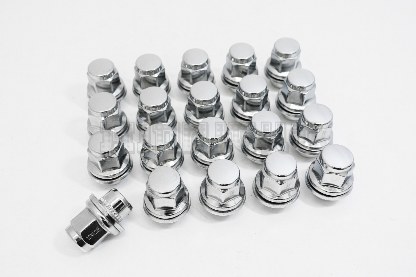 20x Chrome Nissan Infiniti 12x1.25 Factory Style Mag Type Replacement Lug Nut