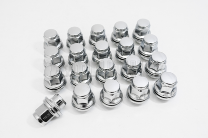 20x Chrome Nissan Infiniti 12x1.25 Factory Style Mag Type Replacement Lug Nut