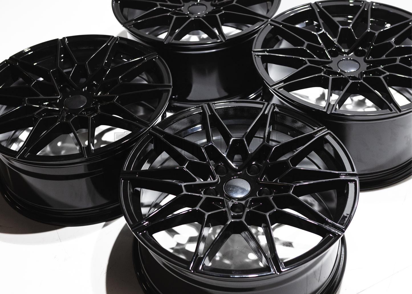 18" Gloss Black M Sport Style Wheels For BMW (5x120) Staggered Set 18x8/9.0