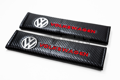 Volkswagen Carbon Fiber Style Seat Belt Strap Covers