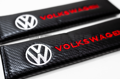 Volkswagen Carbon Fiber Style Seat Belt Strap Covers