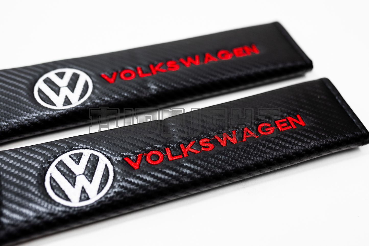 Volkswagen Carbon Fiber Style Seat Belt Strap Covers