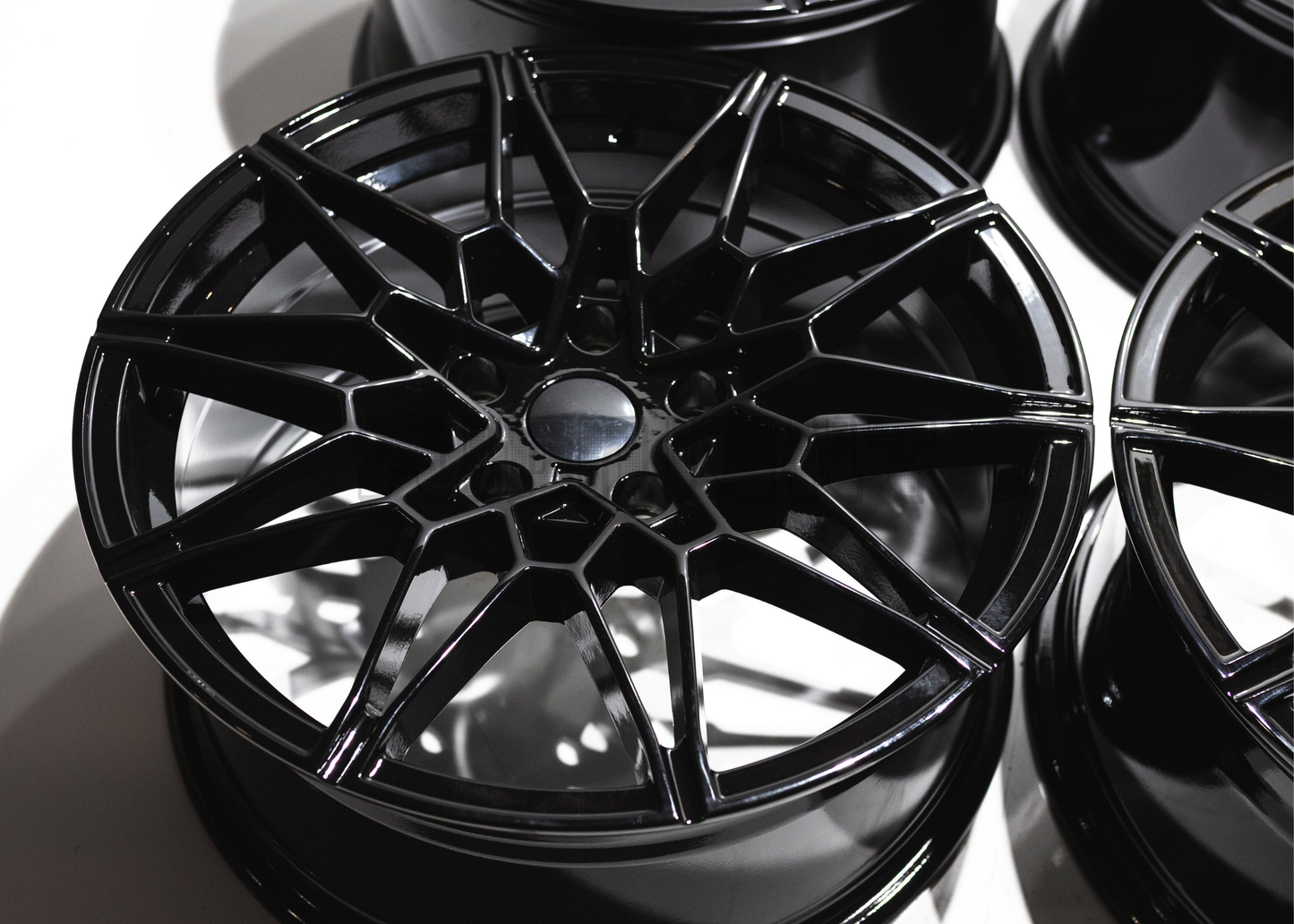 18" Gloss Black M Sport Style Wheels For BMW (5x120) Staggered Set 18x8/9.0
