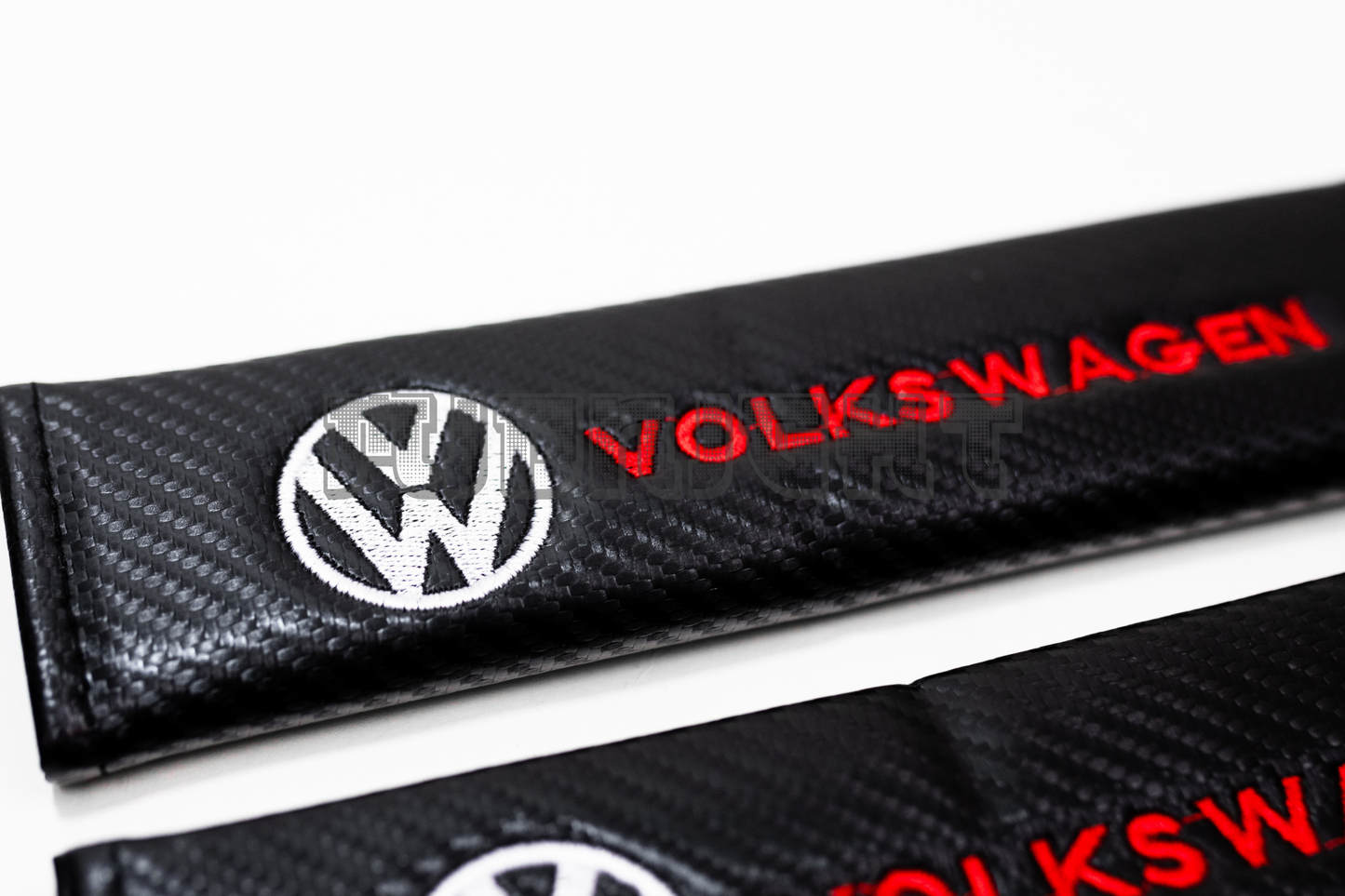 Volkswagen Carbon Fiber Style Seat Belt Strap Covers