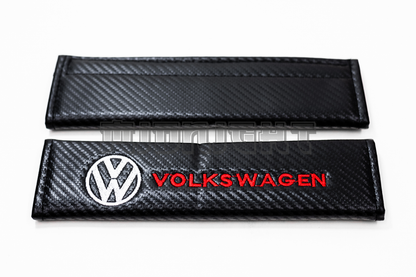 Volkswagen Carbon Fiber Style Seat Belt Strap Covers