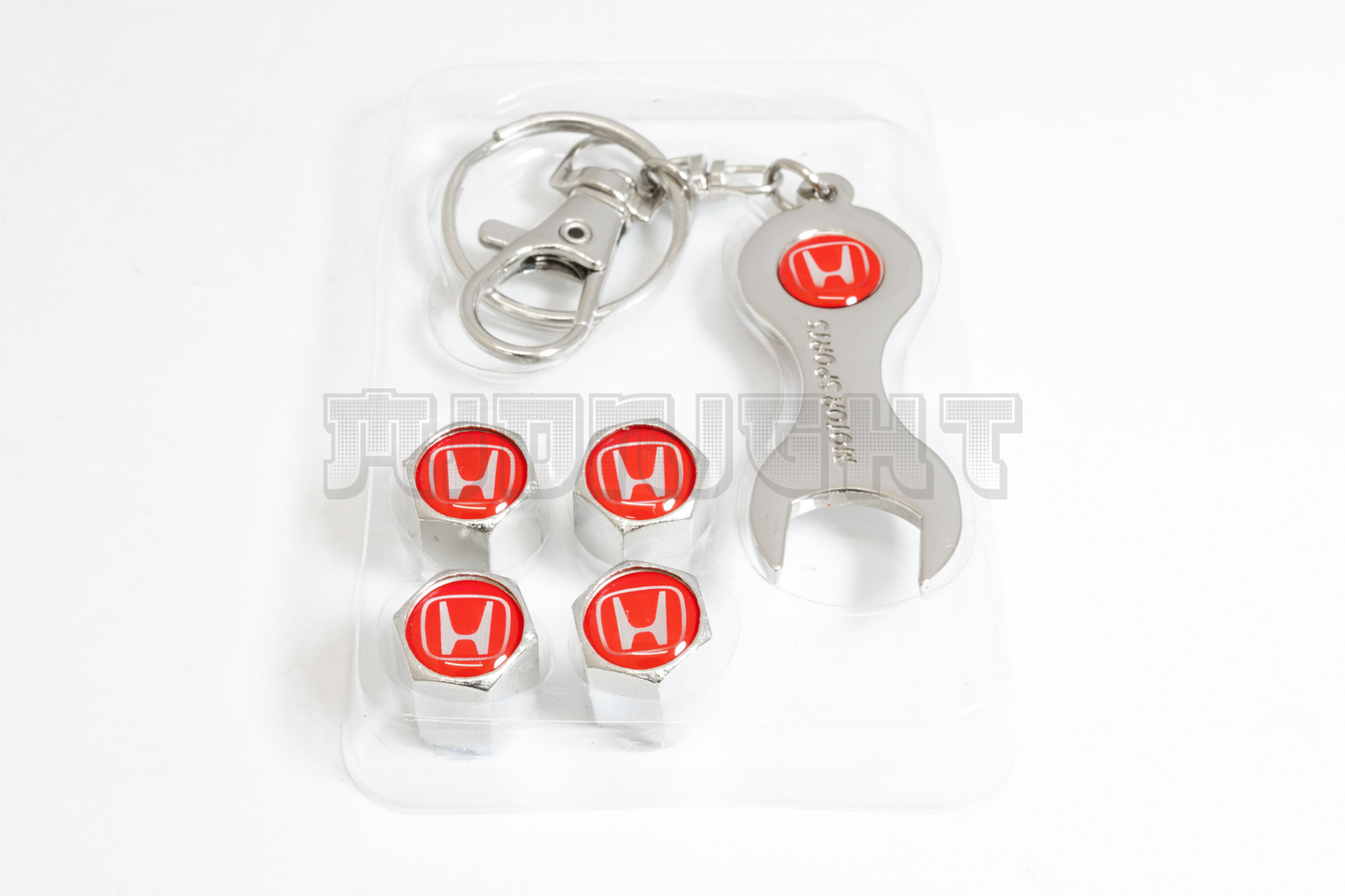 Honda Valve Stem Caps With Wrench Keychain
