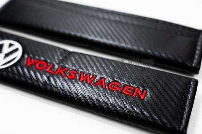 Volkswagen Carbon Fiber Style Seat Belt Strap Covers