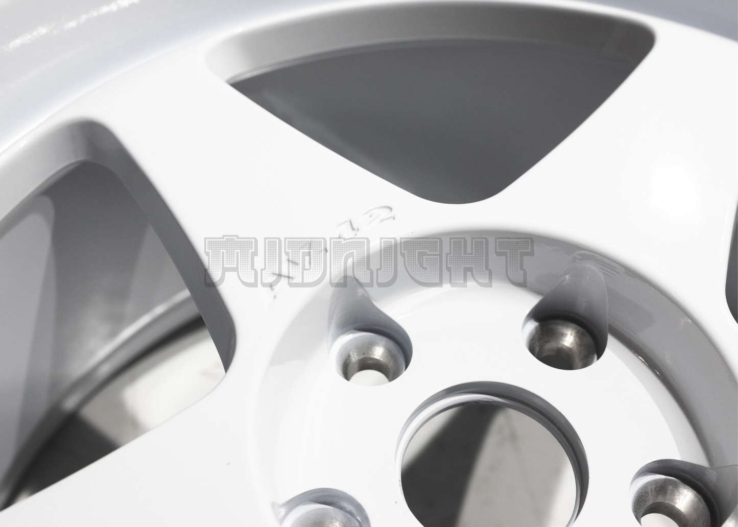 18" White AVID1 AV41 Style Wheels (5x114.3) Staggered Set 18x9.5/10.5