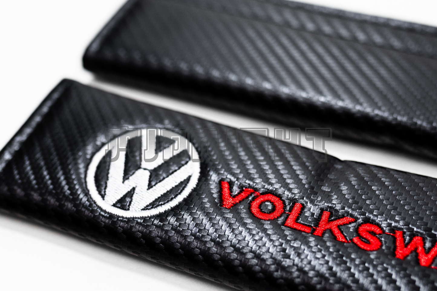 Volkswagen Carbon Fiber Style Seat Belt Strap Covers