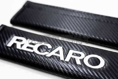 Recaro Carbon Fiber Style Seat Belt Strap Covers