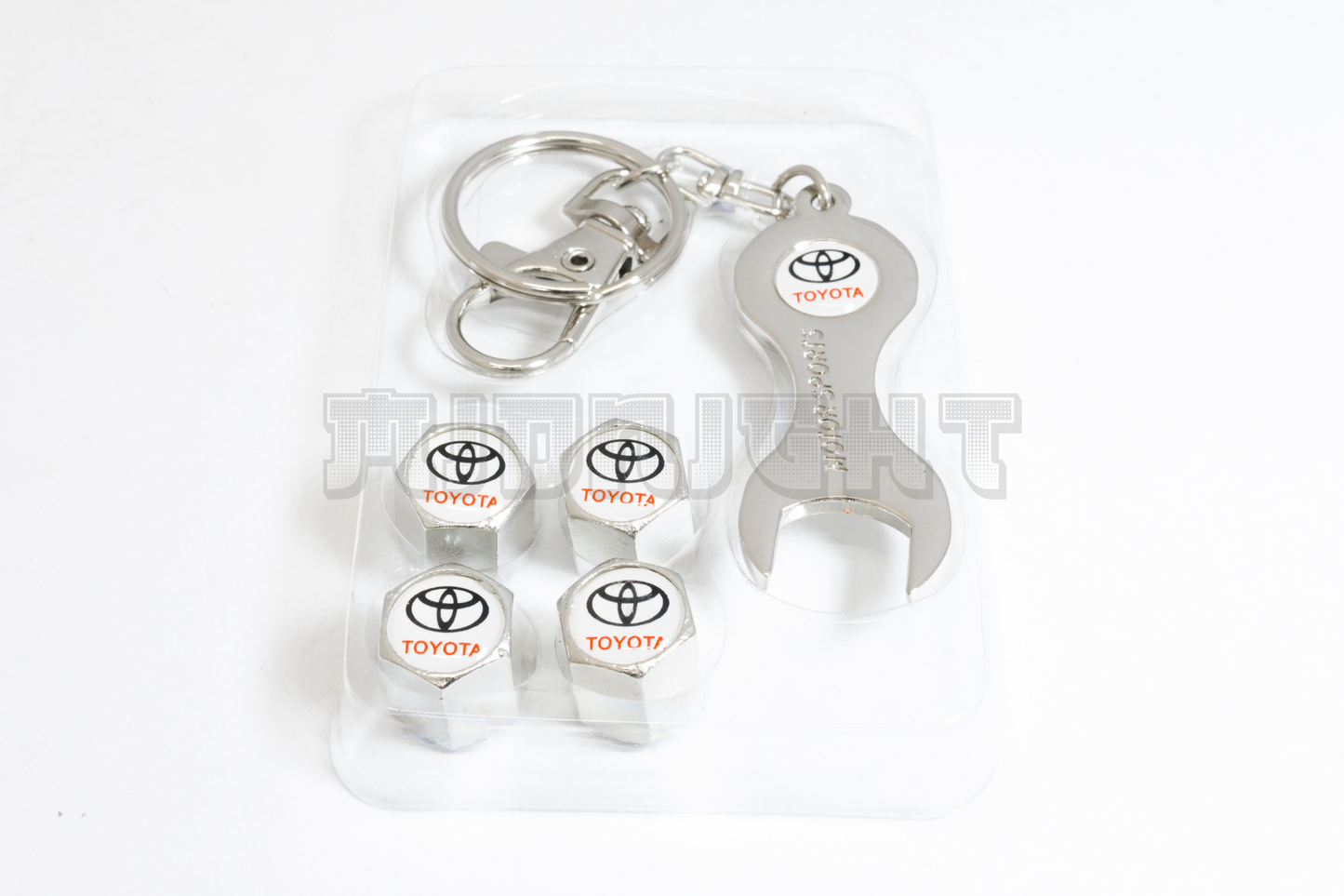 Toyota Valve Stem Caps With Wrench Keychain