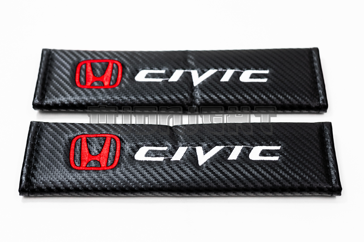 Honda Civic Carbon Fiber Style Seat Belt Strap Covers