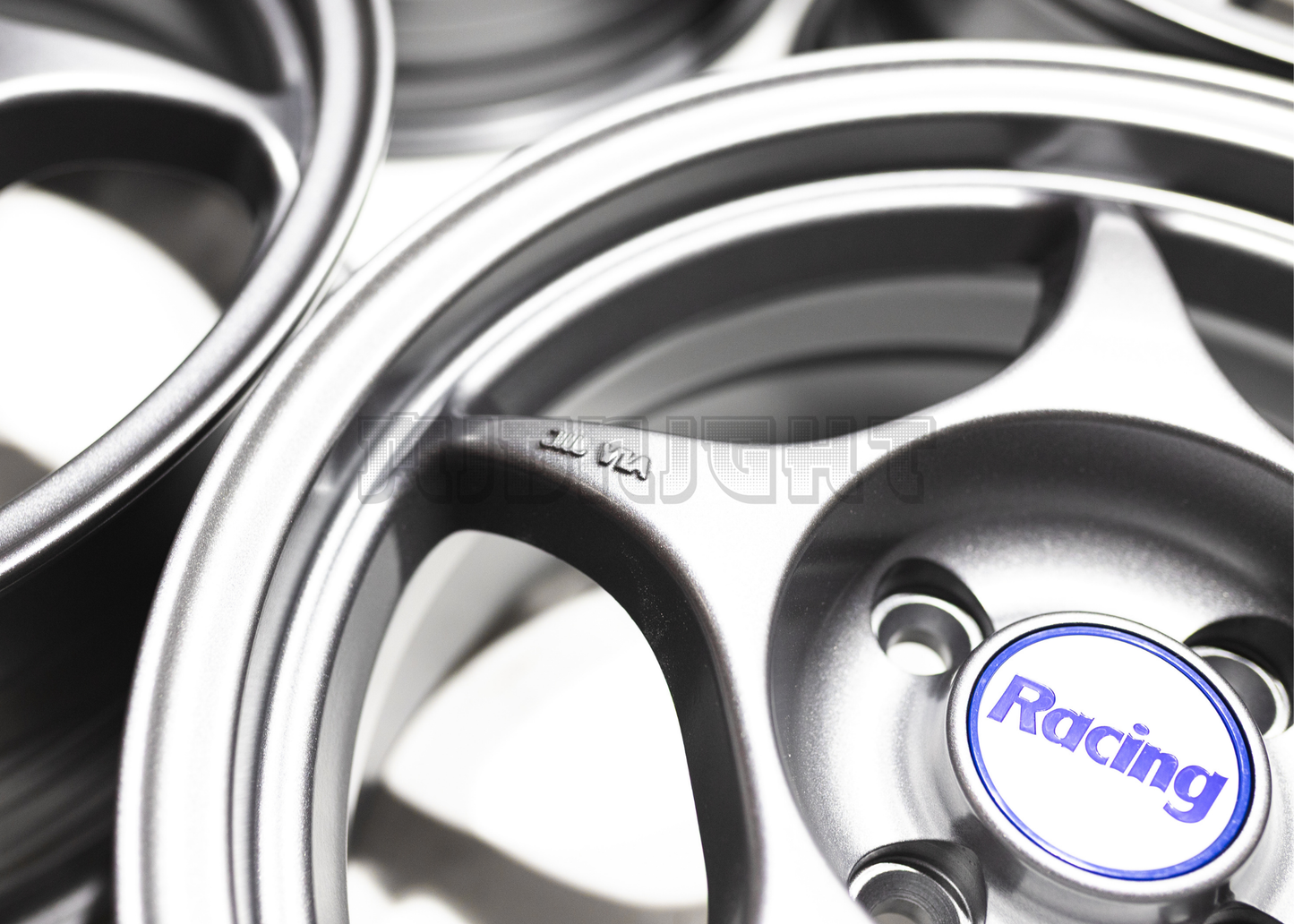 15" Matte Gunmetal 5 Spoke JDM Wheels (4x100) Squared Set