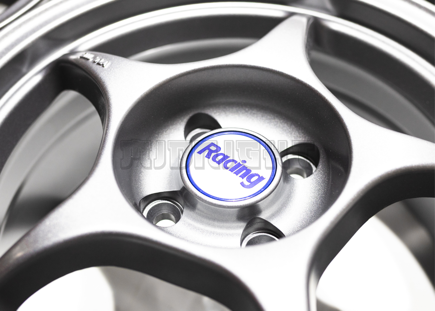 15" Matte Gunmetal 5 Spoke JDM Wheels (4x100) Squared Set